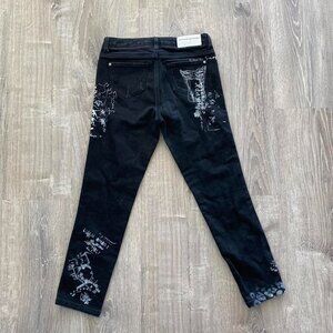 black painted Ermanno Scervi jeans